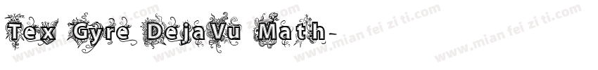 Tex Gyre DejaVu Math字体转换